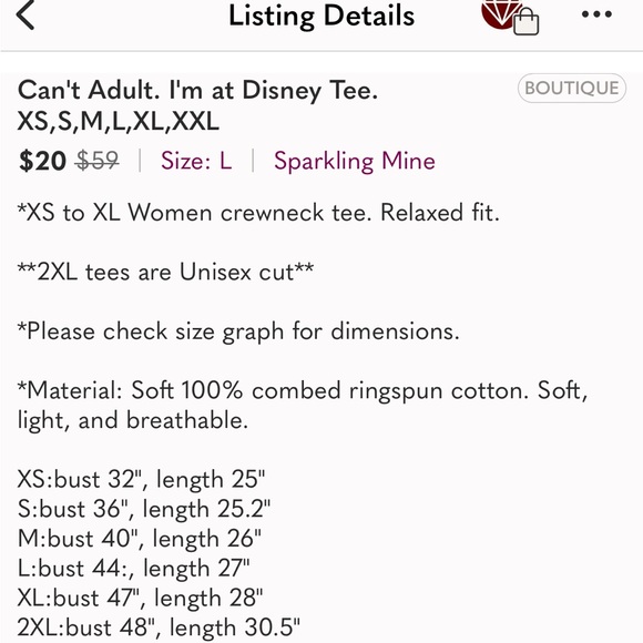 Reposh! This was never worn or washed. It did not arrive with a tag. - Picture 2 of 4